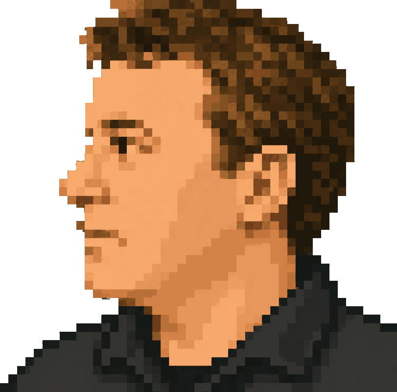Pixelated Paul Graham, mid-argument