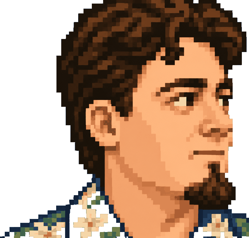 Pixelated Palmer Luckey, mid-argument